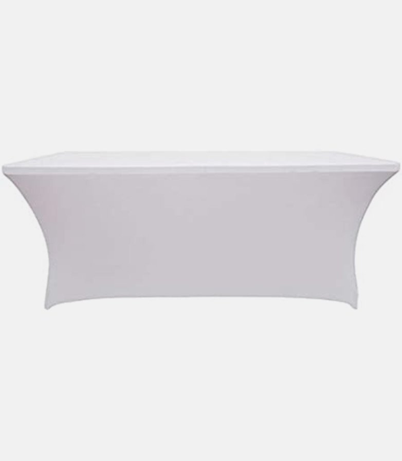 Housse de table lycra blanc 183x76x76