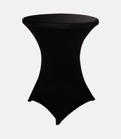 Housse mange debout Ø 80 cm lycra noir