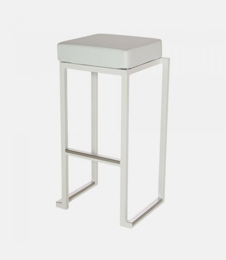 Tabouret haut Kubo Smart Bar blanc