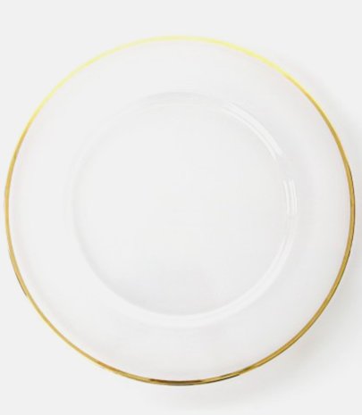 Assiette de présentation verre